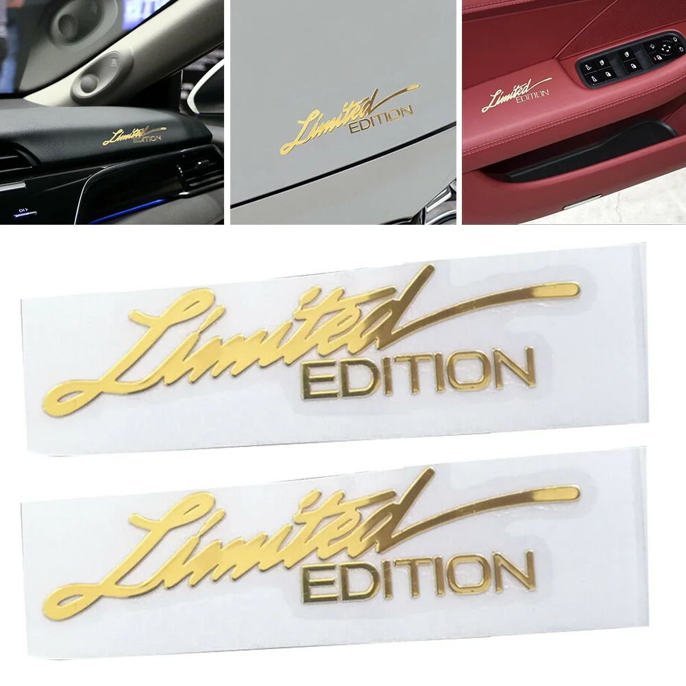 Interior Design Gold - 2pcs Universal Car Stickers 3D Gold