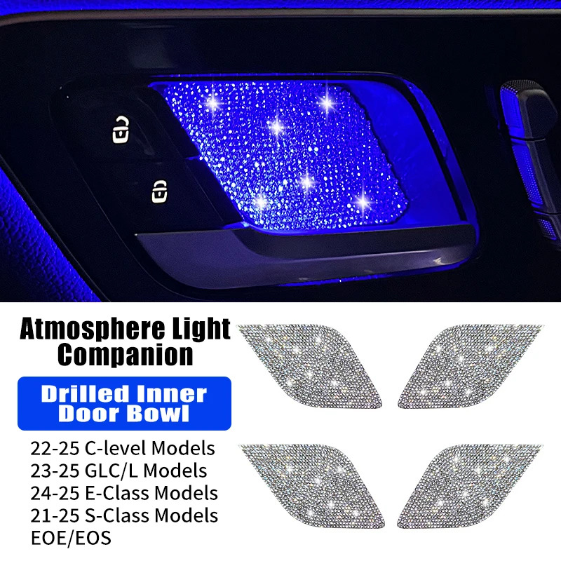 Interior Design Texture - Car Interior Door Bowl Diamond Sticker