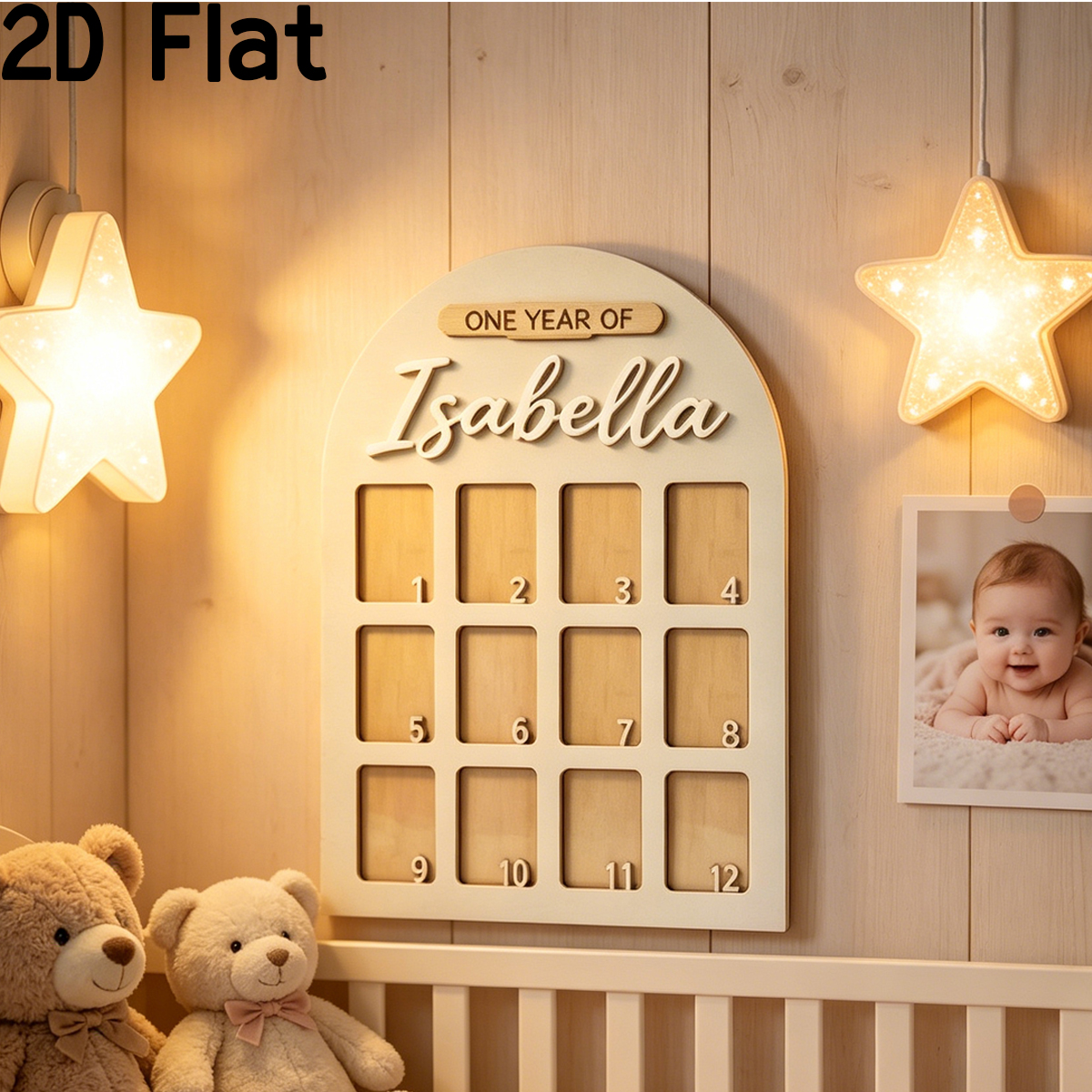 Interior Design Room - 1Pc Custom Photo Record Board Wooden