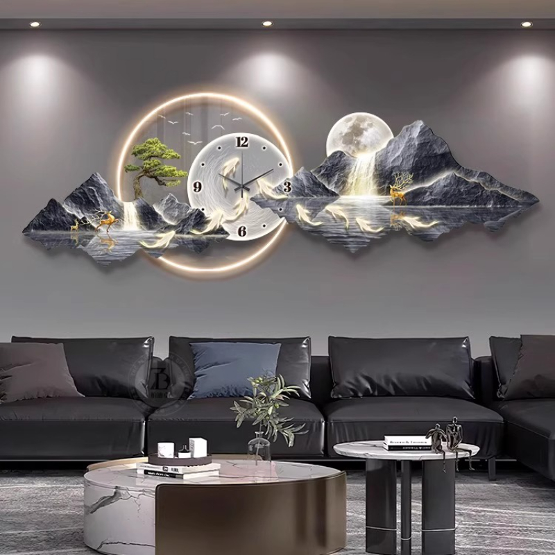 Luxury Light Wall clock Living – обзор и цена Interior Design Luxury Living Room