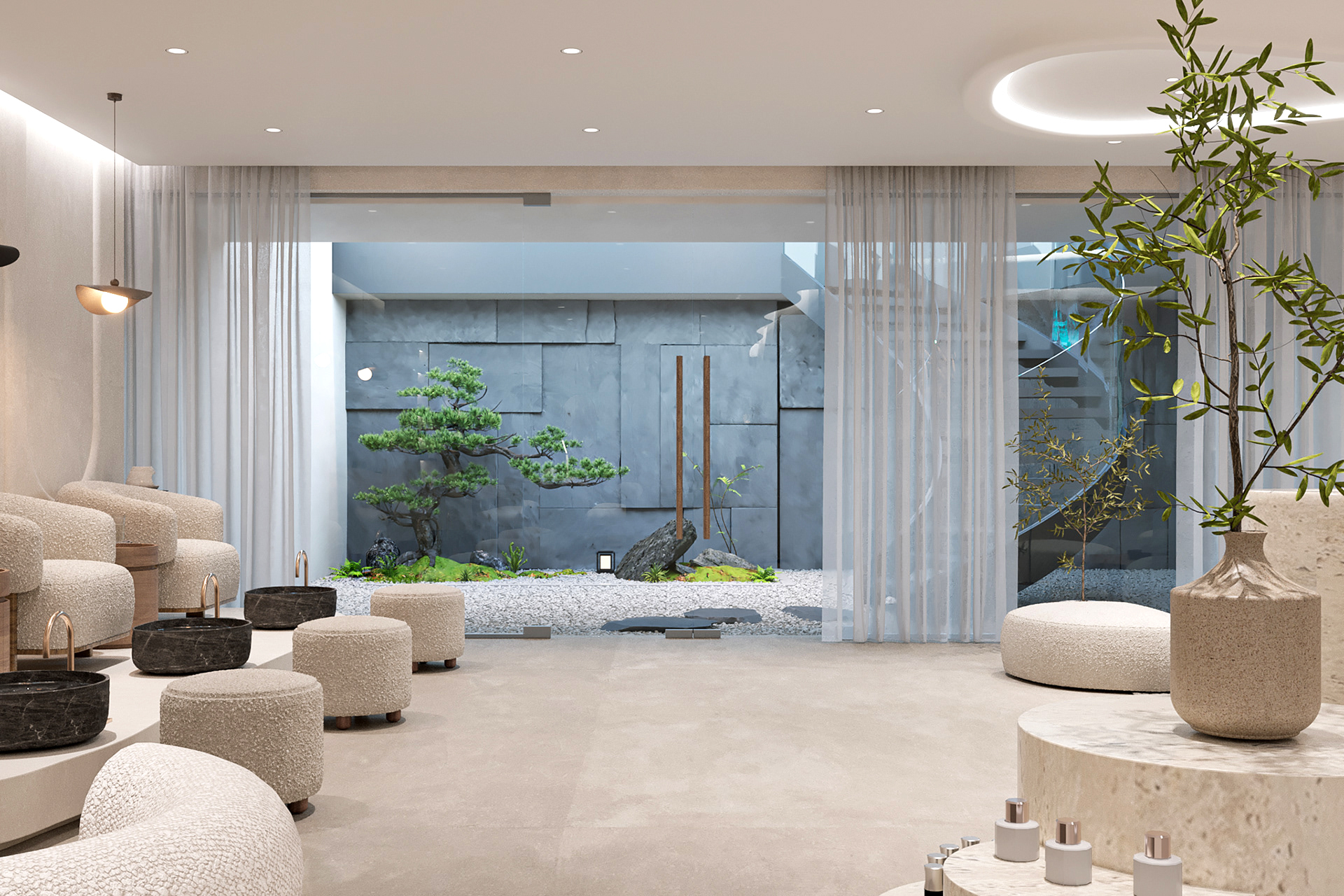 High-end nail salon furniture, – обзор и цена Interior Design Nail Salon