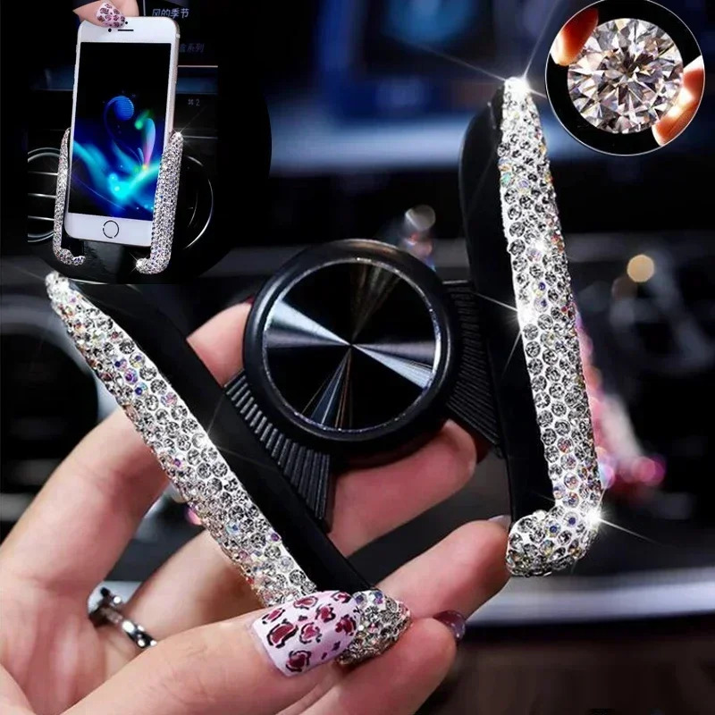 NEW Car Phone Holder Diamond C – обзор и цена Interior Design Texture