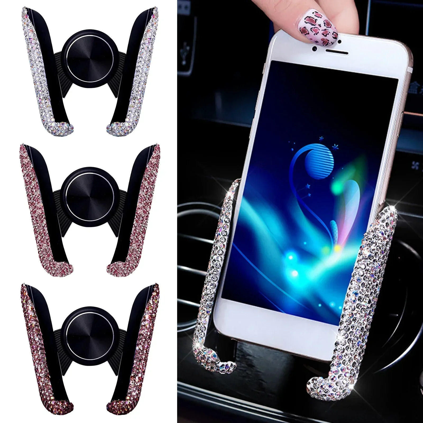 NEW Car Phone Holder Diamond C – обзор и цена Interior Design Texture