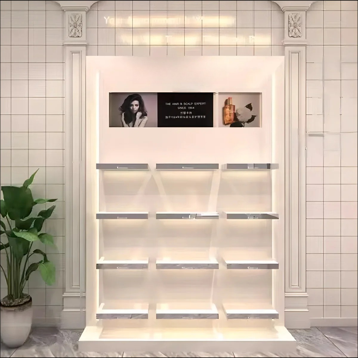 Makeup Showcase Retail Shop In – обзор и цена Interior Design Nail Salon