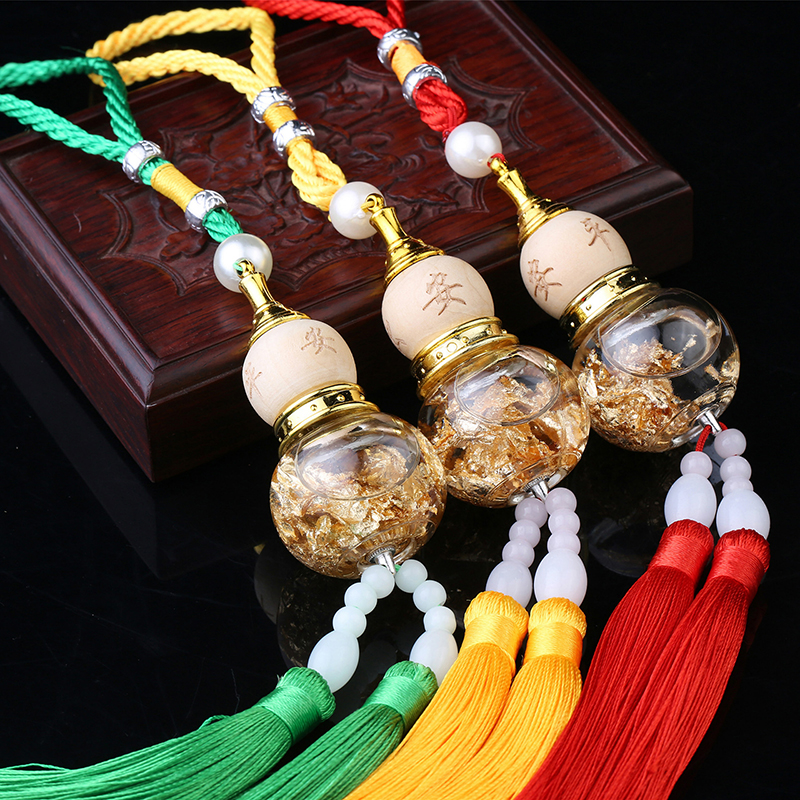 Car Glass Bottle Gourd Pendant – обзор и цена Interior Design Gold