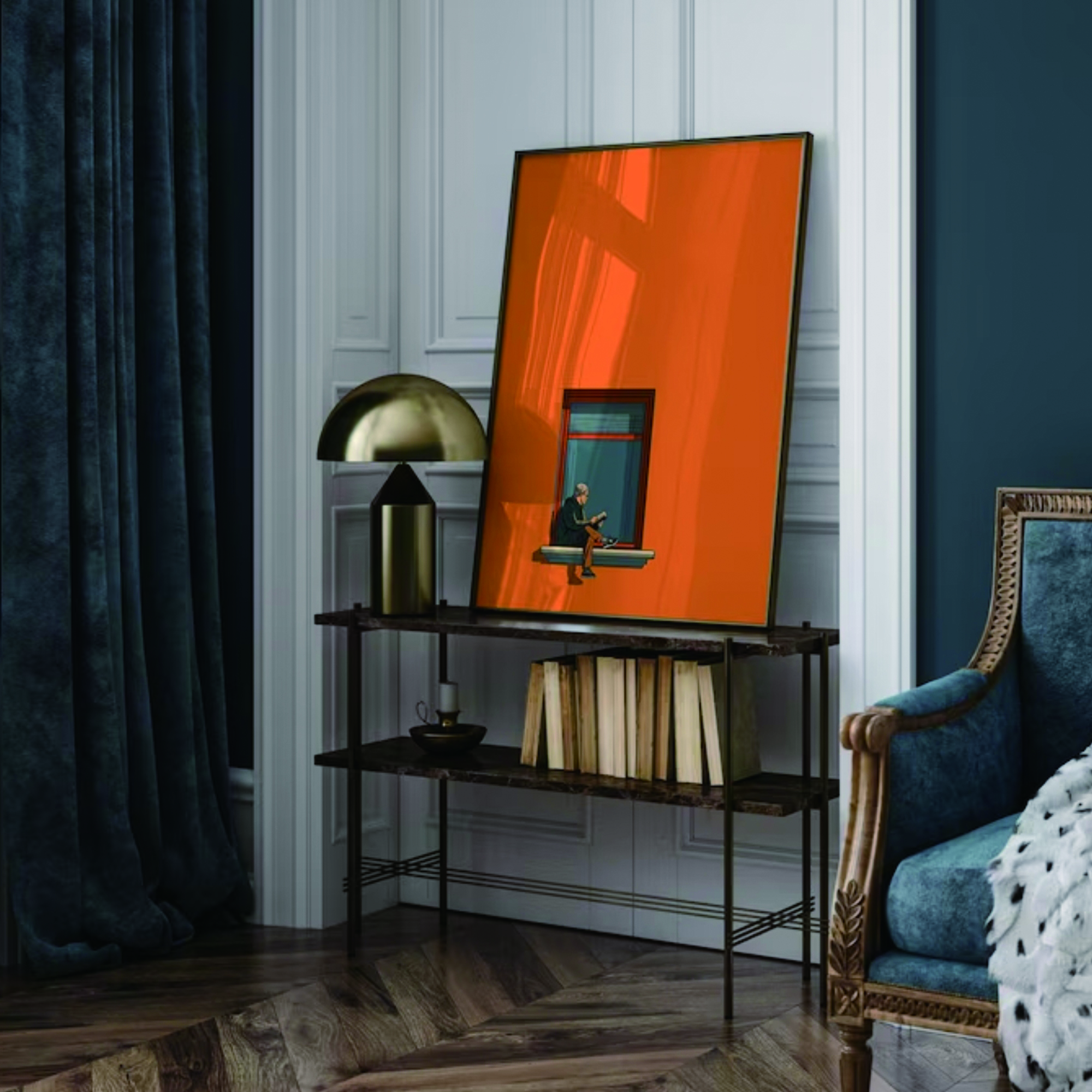 Orange Minimalist Dopamine War – обзор и цена Interior Design Room
