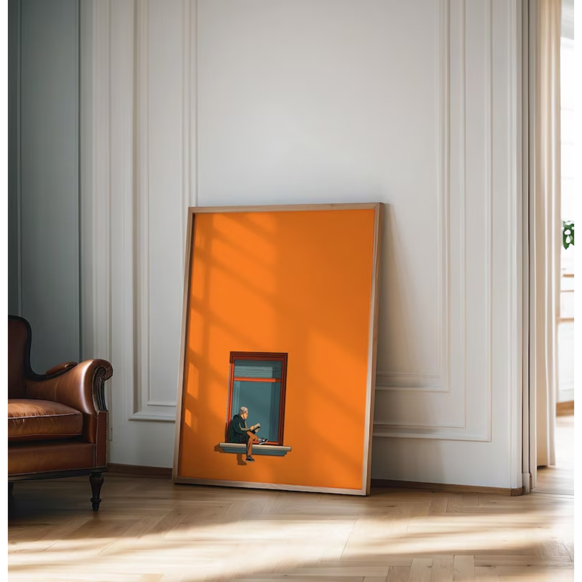 Orange Minimalist Dopamine War – обзор и цена Interior Design Room