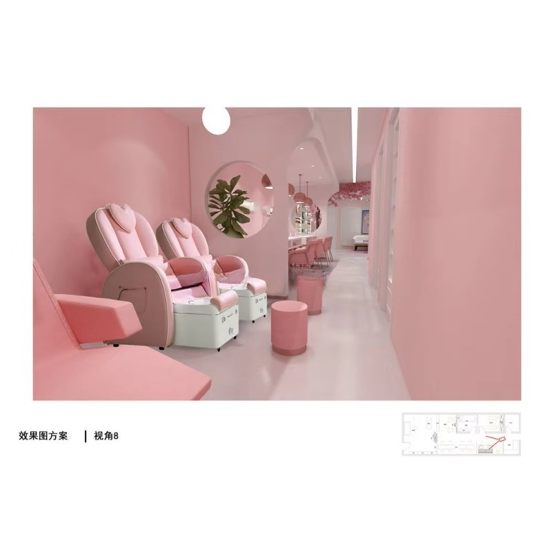 Custom Modern Commercial Furni – обзор и цена Interior Design Nail Salon