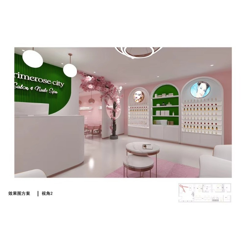 Custom Modern Commercial Furni – обзор и цена Interior Design Nail Salon