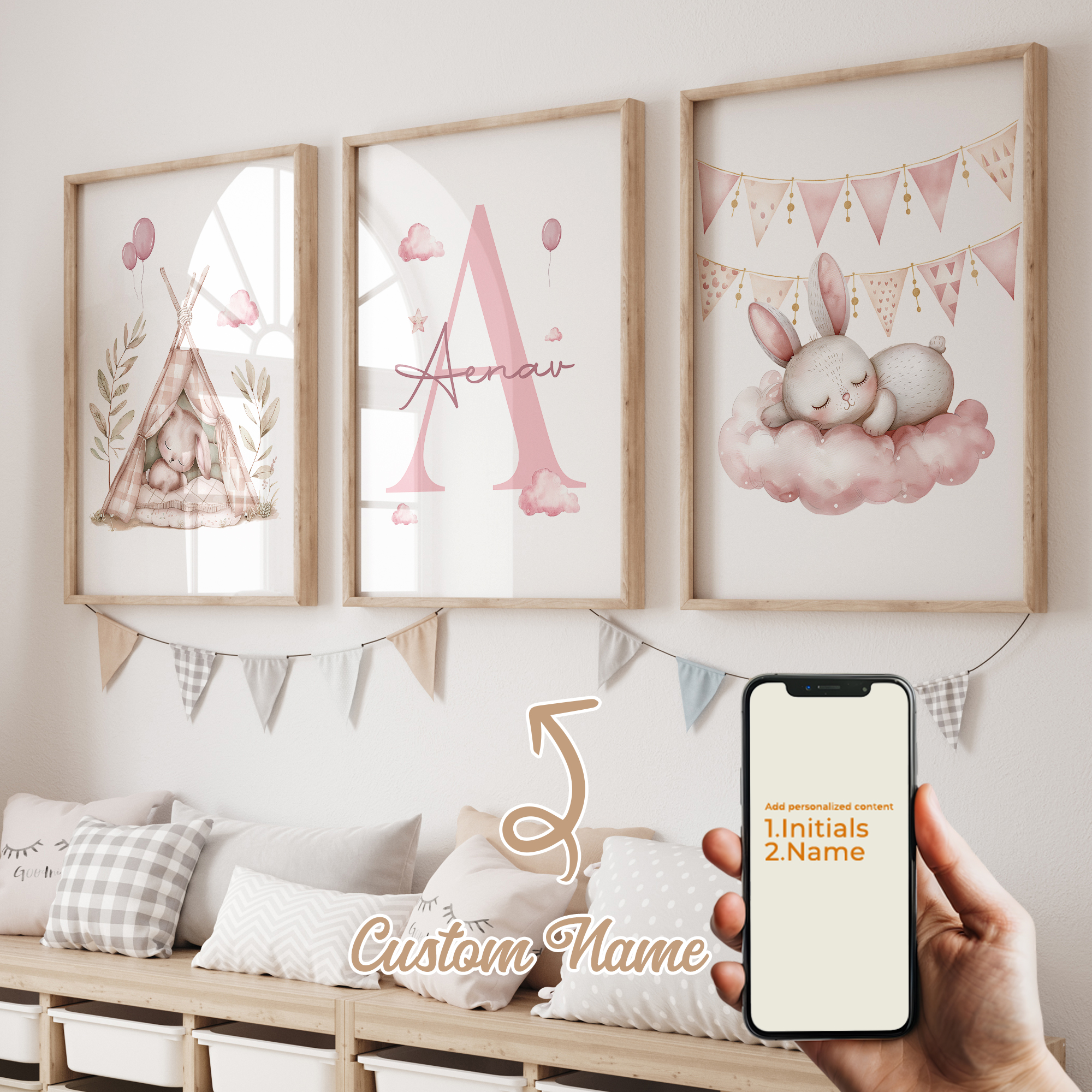 3pcs Personalized Custom Name  – обзор и цена Interior Design Room