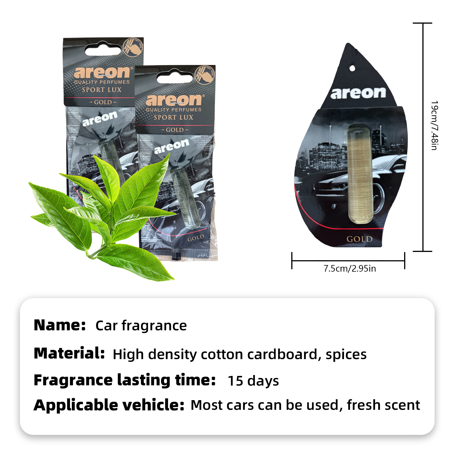 Aeron 5/20pcs GOLD Scent Car A – обзор и цена Interior Design Gold