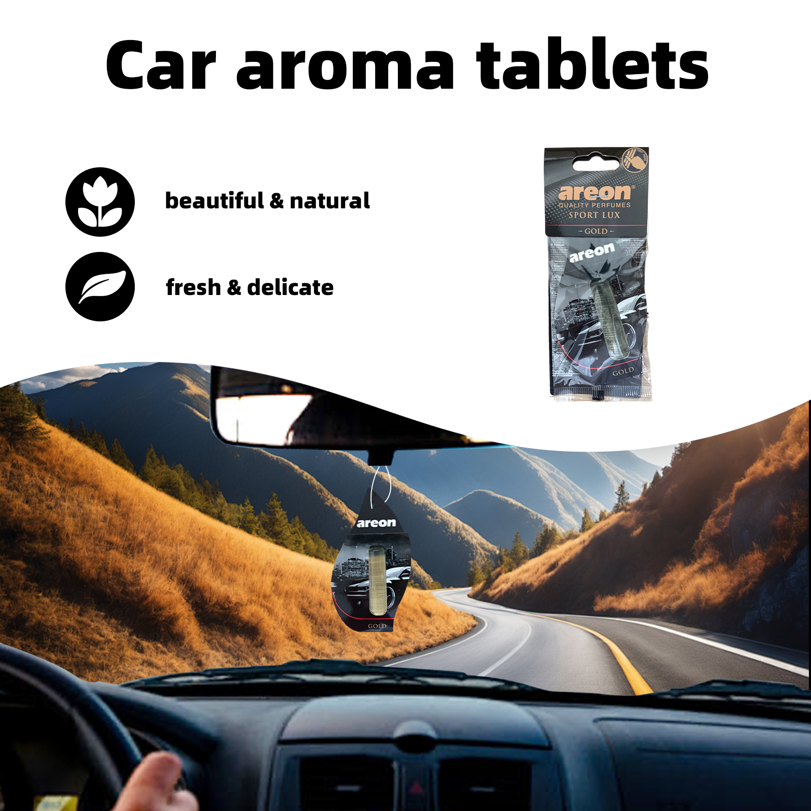 Aeron 5/20pcs GOLD Scent Car A – обзор и цена Interior Design Gold