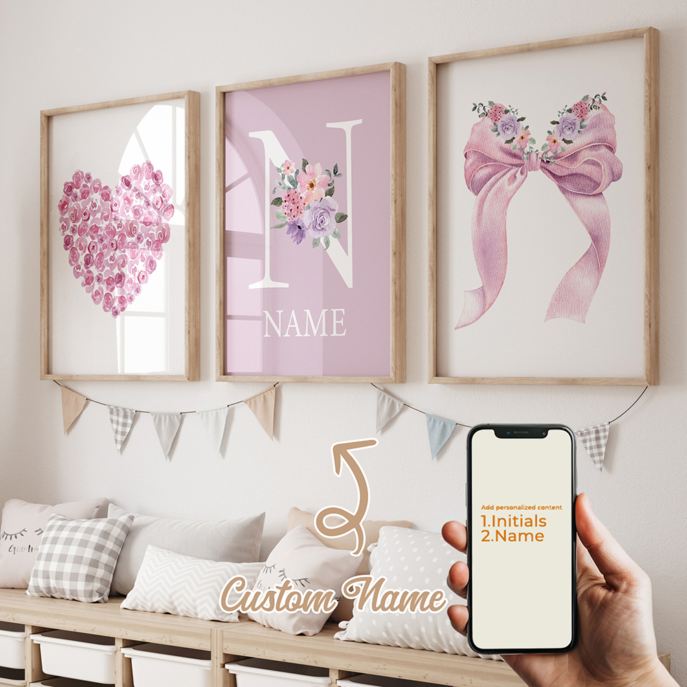 3pcs Personalized Custom Name  – обзор и цена Interior Design Room