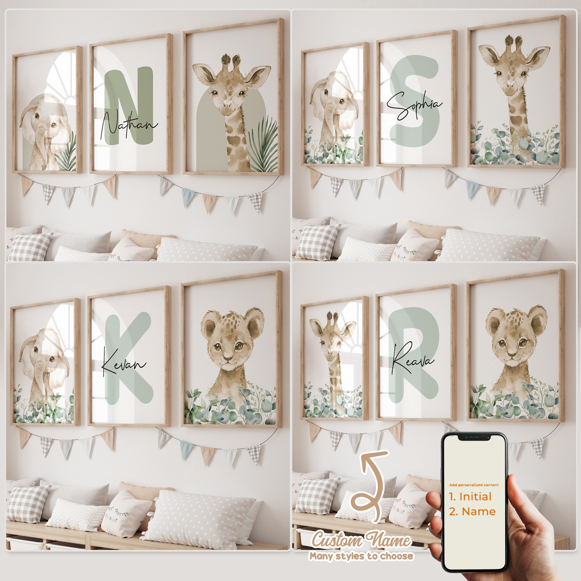 3pcs Personalized Custom Name  – обзор и цена Interior Design Room