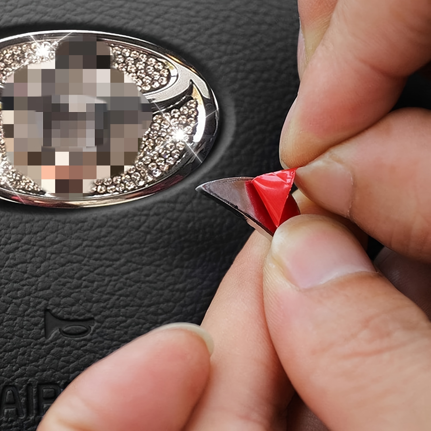 Car Steering Wheel Sticker Cry – обзор и цена Interior Design Texture