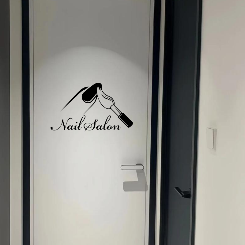 Nail Salon Shop Wall Decal Man – обзор и цена Interior Design Nail Salon