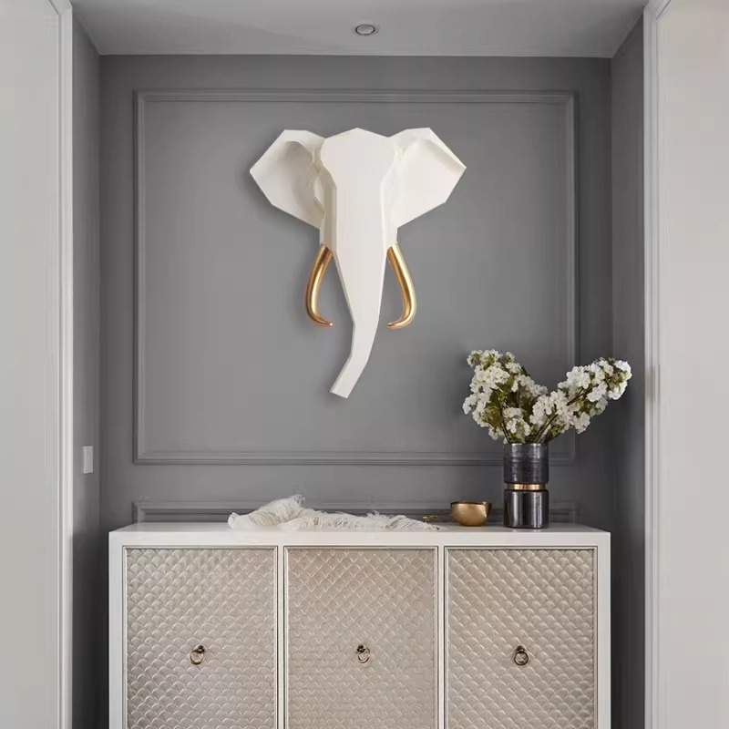 2025 Geometric Elephant Sculpt – обзор и цена Interior Design Luxury Living Room