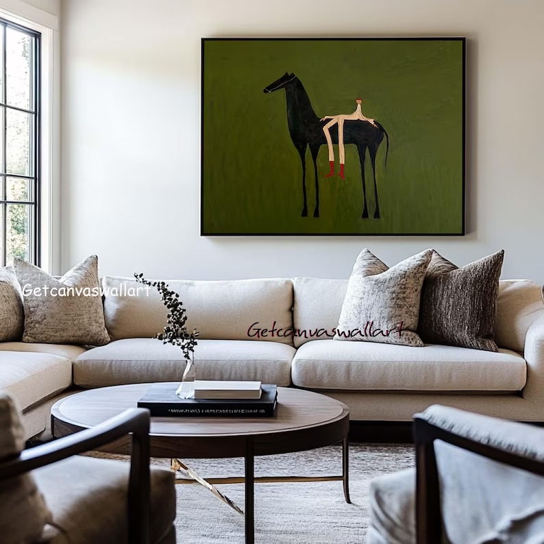 Modern Abstract Western Horse  – обзор и цена Interior Design Room