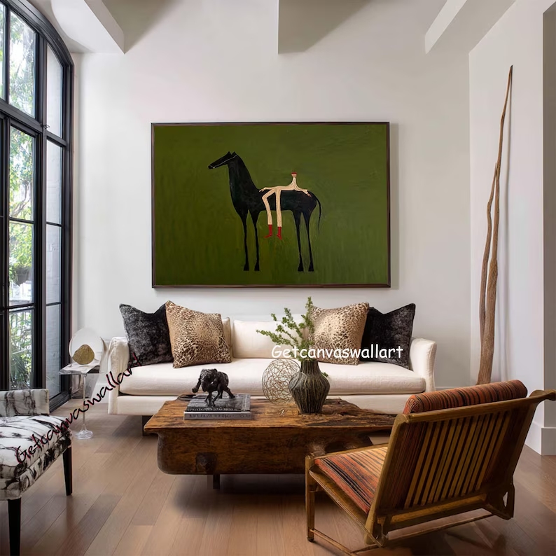 Modern Abstract Western Horse  – обзор и цена Interior Design Room