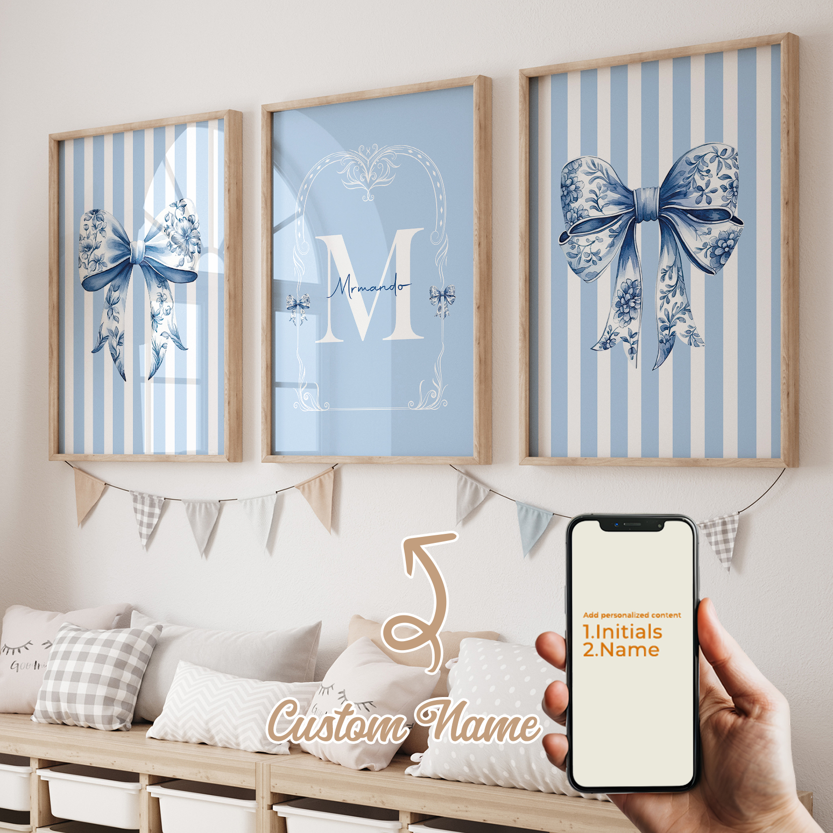 3pcs Personalized Custom Name  – обзор и цена Interior Design Room