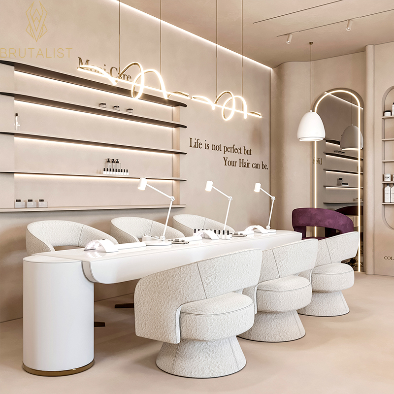 Modern Luxury Modern Beige Nai – обзор и цена Interior Design Nail Salon