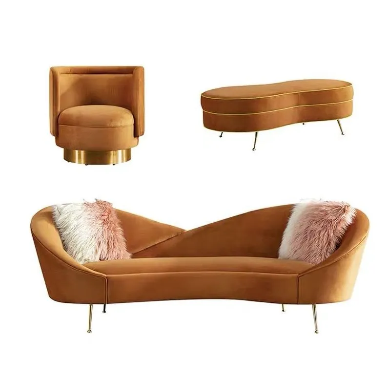 -Light Luxury Fabric 3-seat So – обзор и цена Interior Design Luxury Living Room