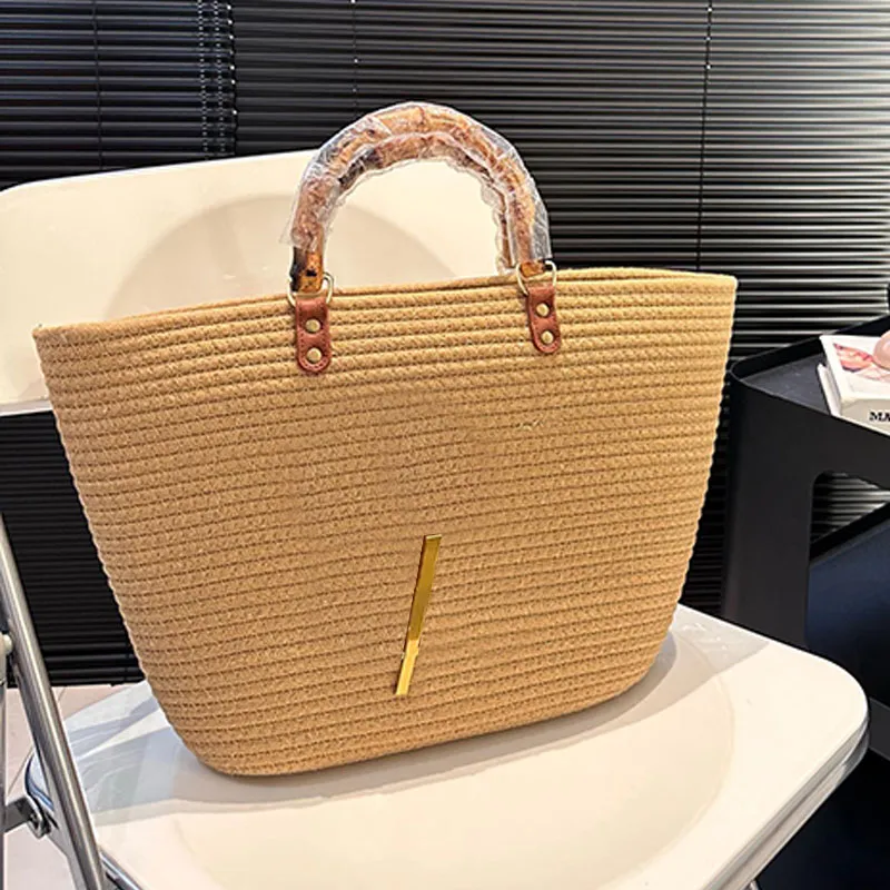 Woven Tote Bag Designer Straw  – обзор и цена Interior Design Gold